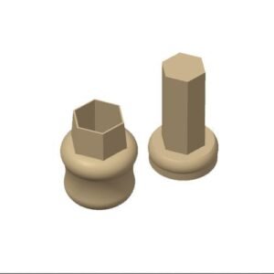 Cutter Espulsione Resina Esagono 1 25cm Esa12