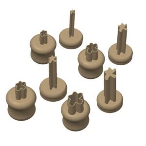 Cutter Espulsione Resina Macchia Set 4pz 0 6 0 8 1 0 1 25cm Macset