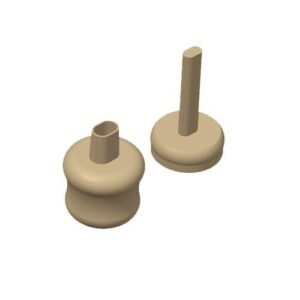 Cutter Espulsione Resina Ovale Round 0 6cm Oro06