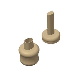 Cutter Espulsione Resina Ovale Round 0 8cm Oro08