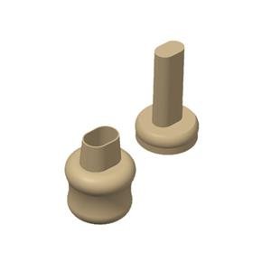 Cutter Espulsione Resina Ovale Round 1 0cm Oro10