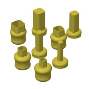 Cutter Espulsione Resina Quadrato Round Set 4pz 0 6 0 8 1 0 1 25 Qroset