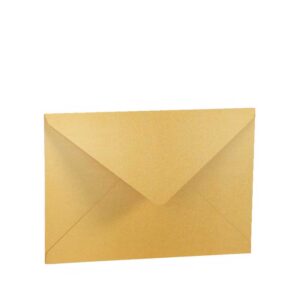 Paperado Papier Busta B6 Foderata 12 5x17 6 5 Pz Metallico Oro 5510