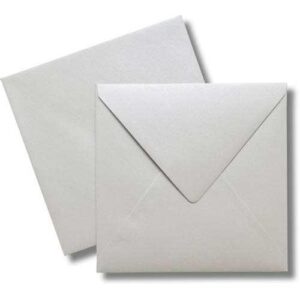 Paperado Papier Busta Foderata 16 4x16 4 5pz Metallico Argento 5563