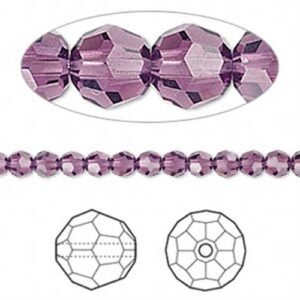 Swarovski Tonda 4mm Amethyst 8115 4026