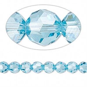 Swarovski Tonda 4mm Aquamarine 8115 4028