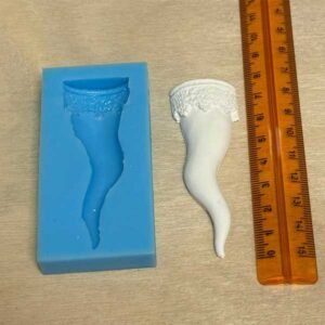 Stampi Silicone Cornetto Portafortuna Lun72mm Lar26mm H9mm St Porta