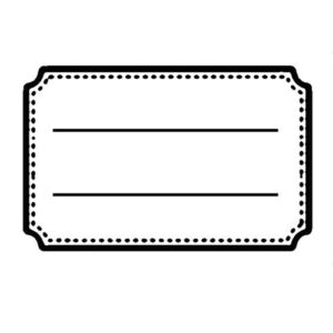 Timbri Clear Stamps 7x11 Targhetta Semplice Wtk143