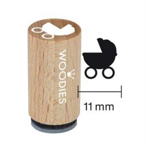 Timbri Mini Woodies Baby Carriage Wm0603
