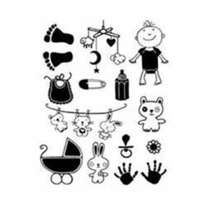 Timbri Clear Stamps 14x18 Birth 10001003