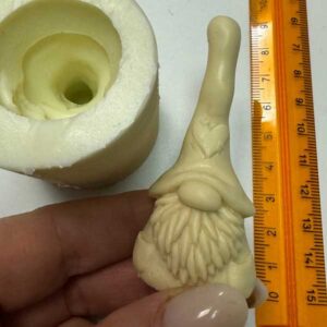 Stampo Silicone Artigianale Gnomo Cuore 3d H. 6 6 Cm Nat 1