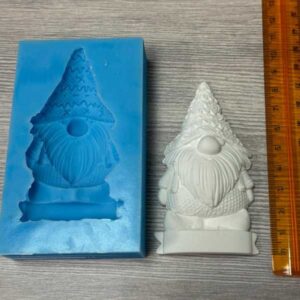 Stampo Silicone Artigianale Gnomo H. 8 3x4 7cm Nat 6