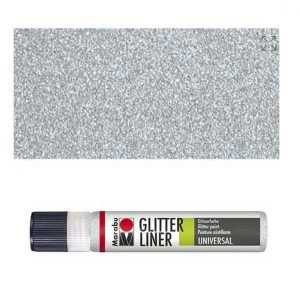 Marabu Glitter Liner 25ml Argento