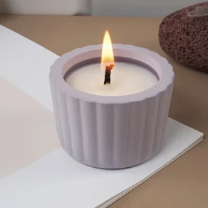 Stampo Silicone Contenitore Barattoli Tondo Ondulato