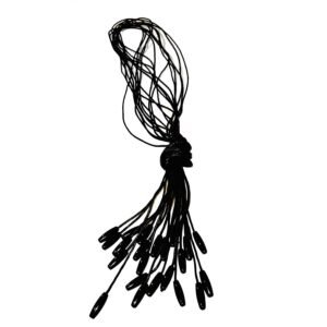 Collana Cordone Cerato Circa 60cm Lunga Nero