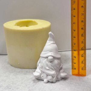 Stampo Silicone Artigianale Gnomo 3d Seduto