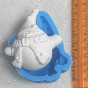 Stampo Silicone Artigianale Pupazzo Neve 7 0x7 6cm