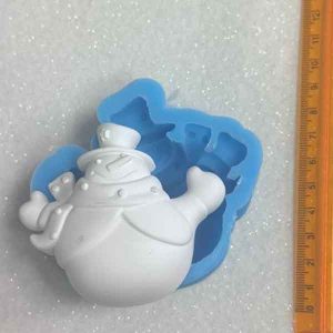 Stampo Silicone Artigianale Pupazzo Neve 7 4x6 5cm