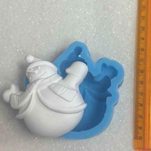 Stampo Silicone Artigianale Pupazzo Neve 7 5x7 0cm