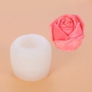 Stampo Silicone Per Candele Rosa 75mm X 65mm